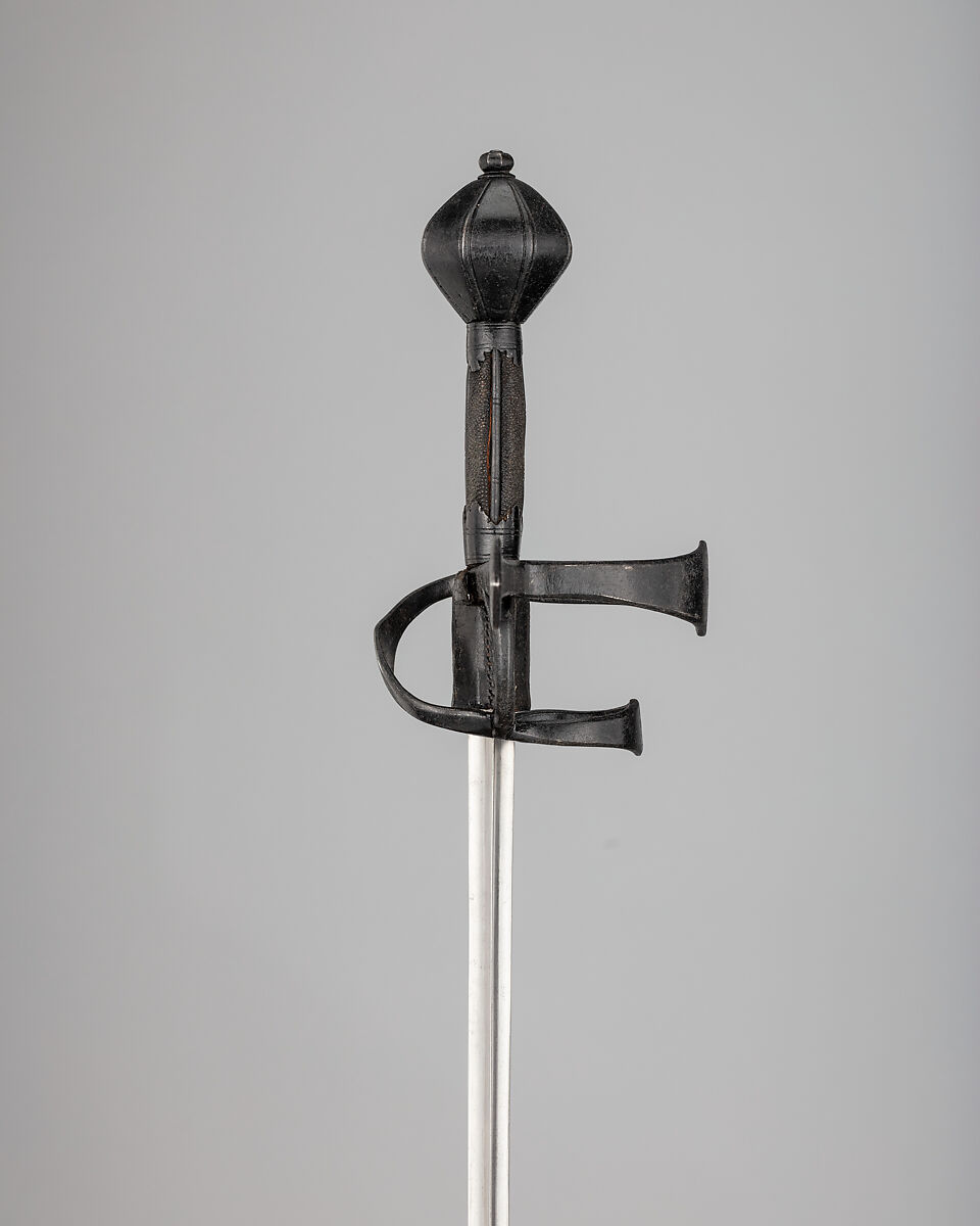 Estoc (Thrusting Sword), Steel, shagreen, wood, German, Saxony