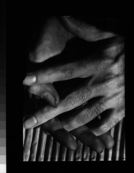 [Study of Hands, Possibly Sam Loveman], Walker Evans (American, St. Louis, Missouri 1903–1975 New Haven, Connecticut), Film negative 