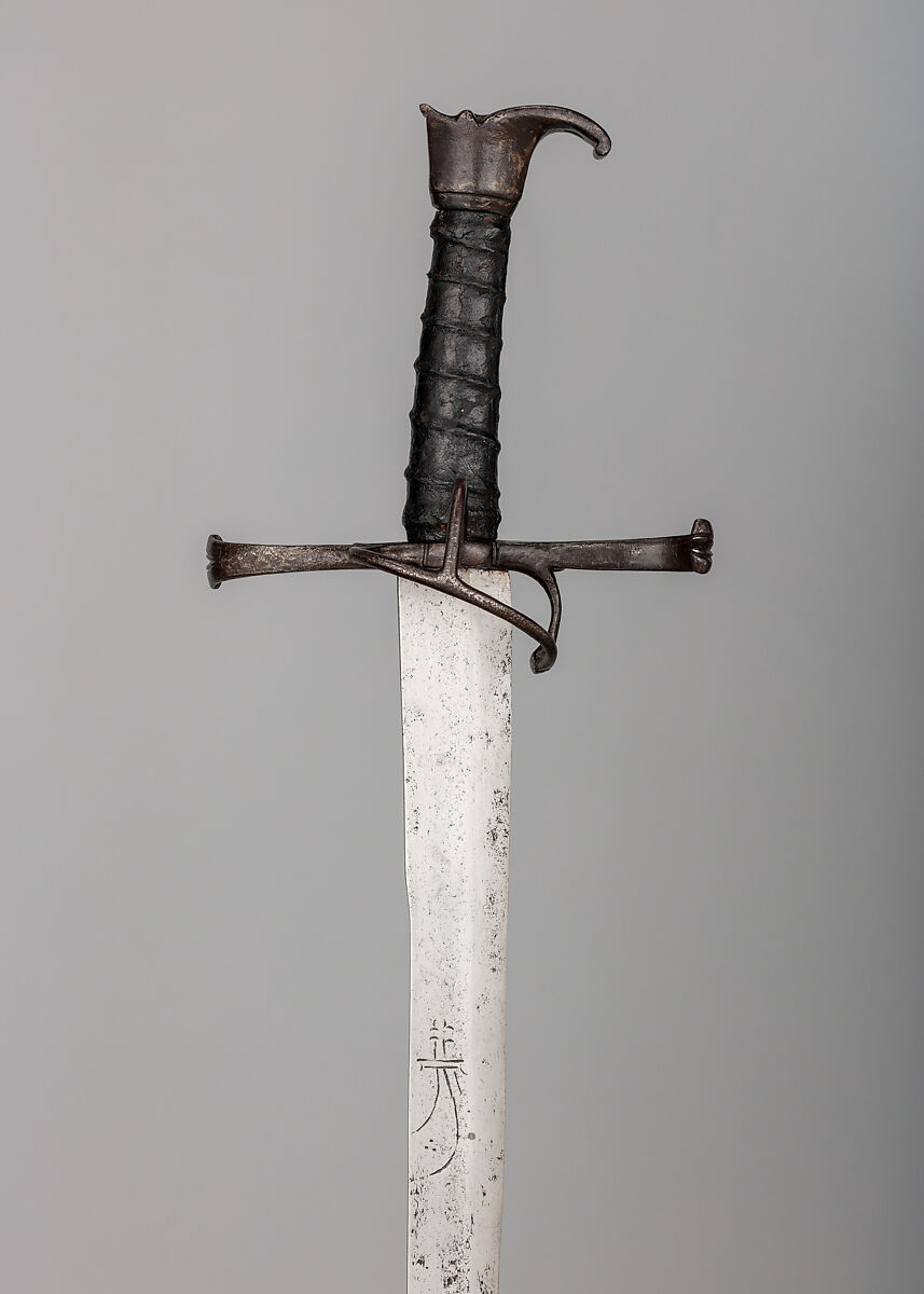 Swiss Saber (<i>Schweizersäbel</i>), Steel, wood, leather, Swiss 