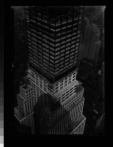 [Chrysler Building Construction, Possibly From Roof of Chanin Building, New York City], Walker Evans (American, St. Louis, Missouri 1903–1975 New Haven, Connecticut), Film negative 