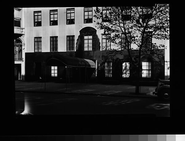 [Apartment Building Entrance and Lower Floors, New York City], Walker Evans (American, St. Louis, Missouri 1903–1975 New Haven, Connecticut), Film negative 