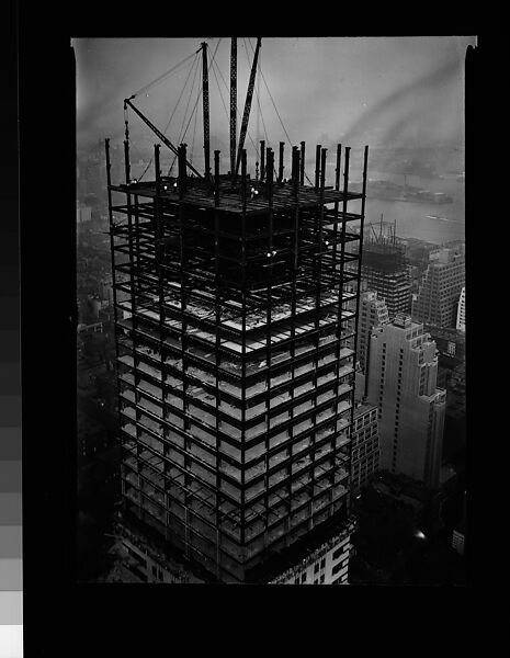 [Chrysler Building Construction, Possibly From Roof of Chanin Building, New York City], Walker Evans (American, St. Louis, Missouri 1903–1975 New Haven, Connecticut), Film negative 