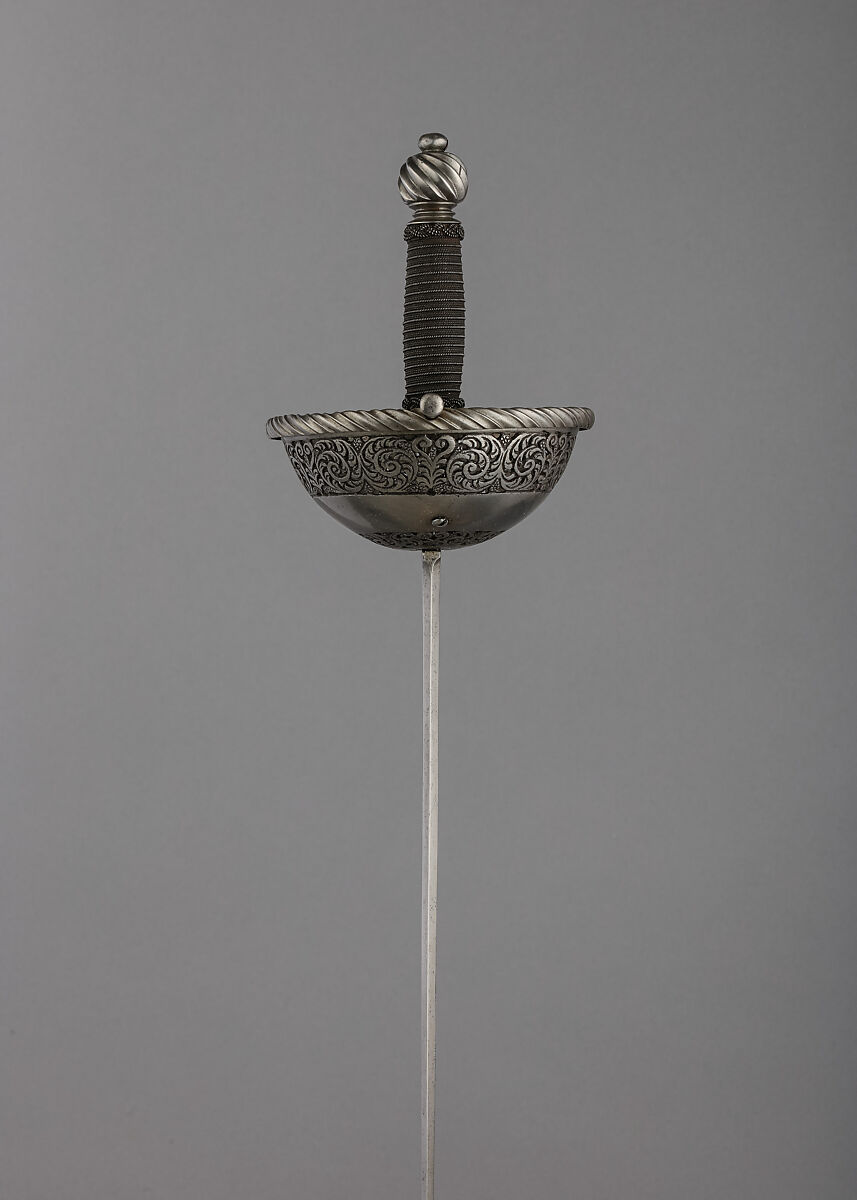 Cup-Hilted Rapier, Steel, Spanish
