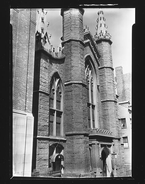 [First Methodist Church, Temple Street, Beacon Hill, Boston, Massachusetts], Walker Evans (American, St. Louis, Missouri 1903–1975 New Haven, Connecticut), Film negative 