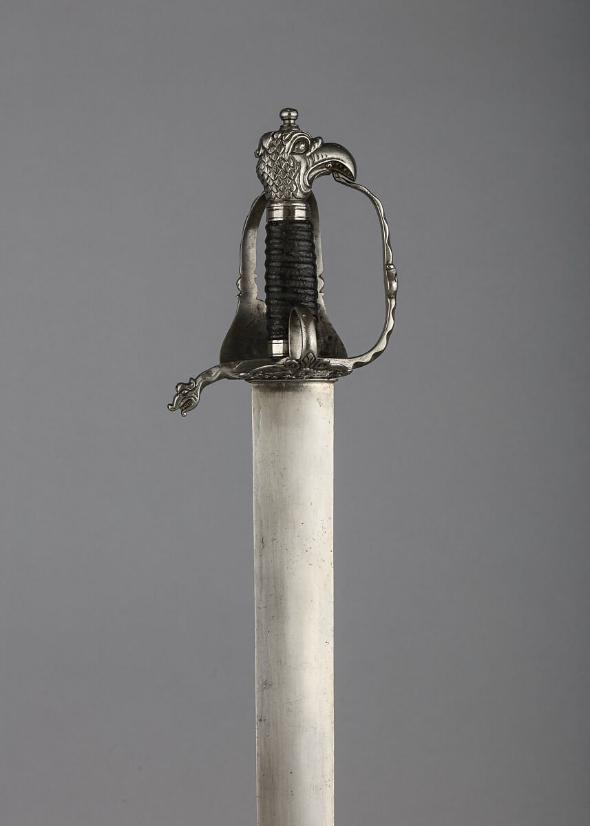 Broadsword, Steel, leather, Italian