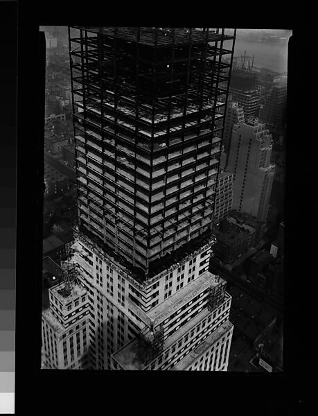 [Chrysler Building Construction, From Roof of Chanin Building, New York City], Walker Evans (American, St. Louis, Missouri 1903–1975 New Haven, Connecticut), Film negative 