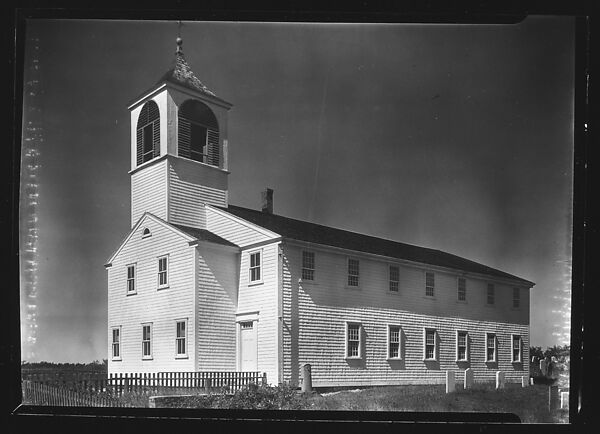 [Church with Picket Fence and Cemetery, Truro, Massachusetts], Walker Evans (American, St. Louis, Missouri 1903–1975 New Haven, Connecticut), Film negative 