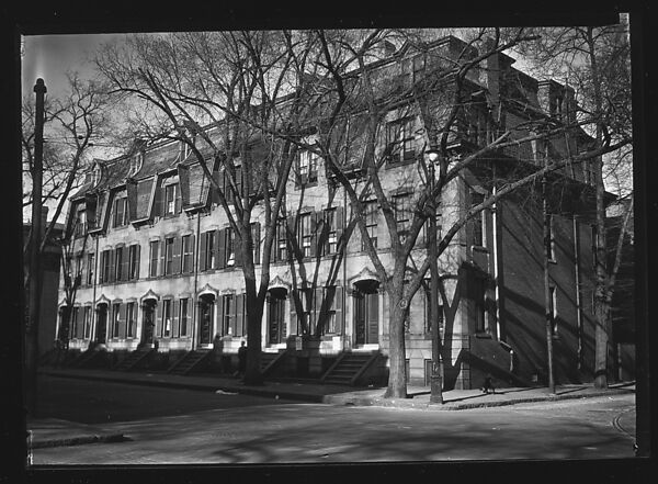[Row of Second Empire Town Houses with Mansard Roofs, South Boston, Massachusetts]