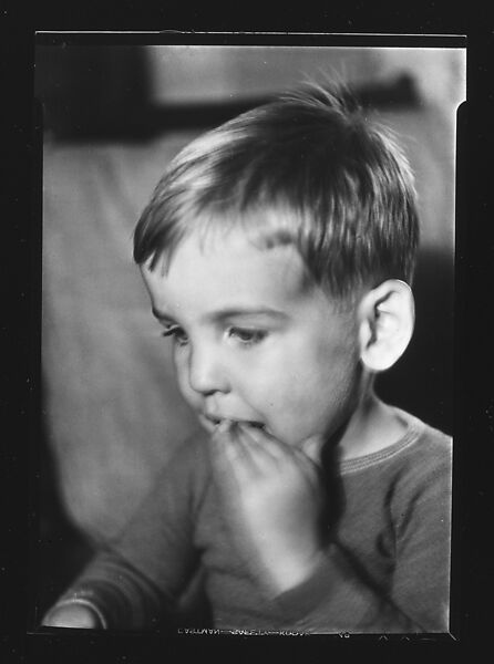 [Unidentified Boy with Hand in Mouth], Walker Evans (American, St. Louis, Missouri 1903–1975 New Haven, Connecticut), Film negative 