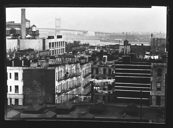 Walker Evans - [View East of 93rd Street Buildings and
