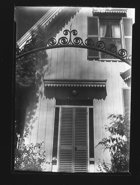 [Detail of Gingerbread Trim House Doorway, Provincetown, Massachusetts], Walker Evans (American, St. Louis, Missouri 1903–1975 New Haven, Connecticut), Film negative 
