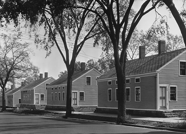 [Row of Frame Houses, Willimantic, Connecticut], Walker Evans (American, St. Louis, Missouri 1903–1975 New Haven, Connecticut), Film negative 