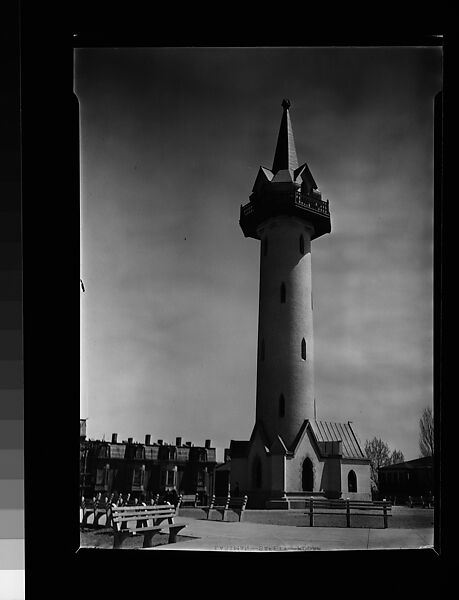 [Gothic Revival Watertower, Roxbury or Dorchester, Massachusetts], Walker Evans (American, St. Louis, Missouri 1903–1975 New Haven, Connecticut), Film negative 