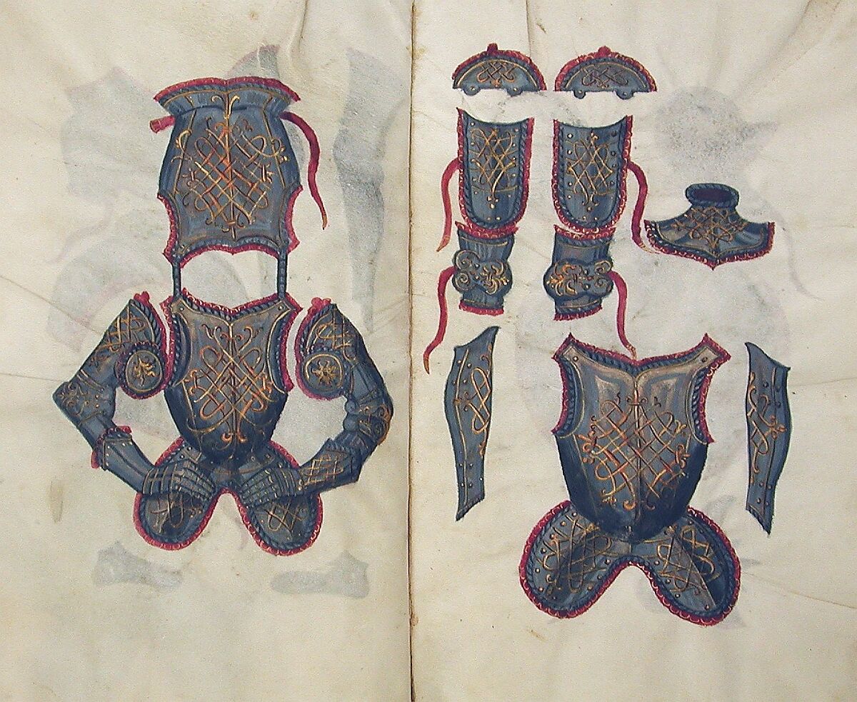 Illustrated Manuscript Inventory of an Armory for Sale by Lottery, Vellum, German