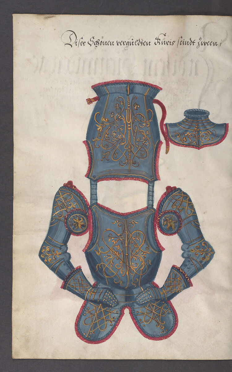 Illustrated Manuscript Inventory of an Armory for Sale by Lottery, Vellum, German