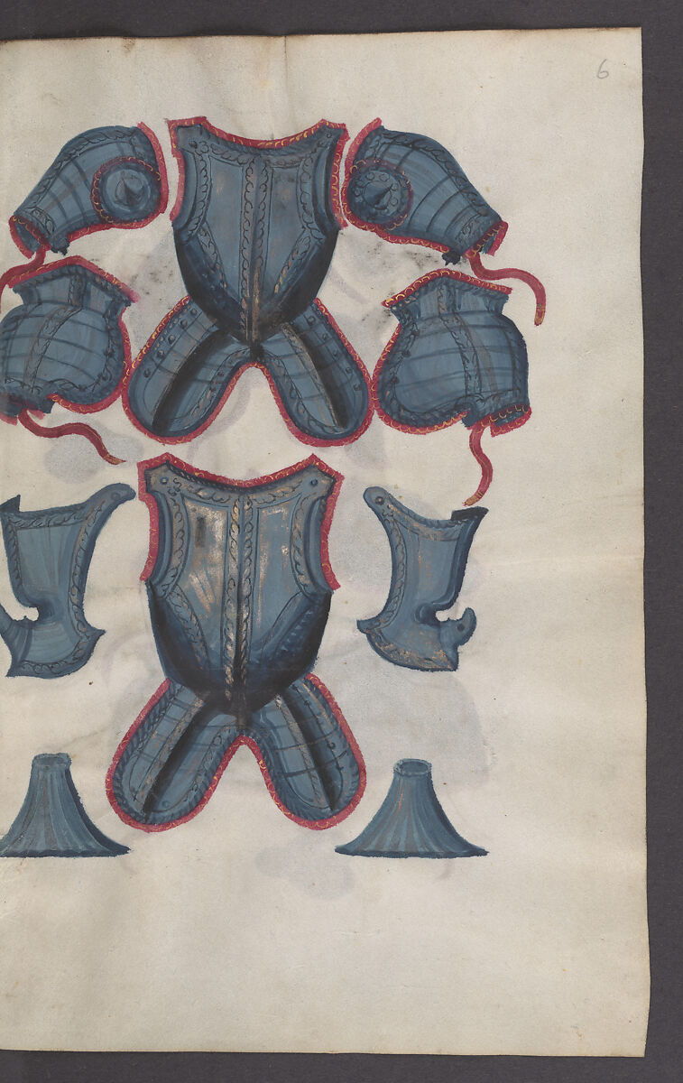 Illustrated Manuscript Inventory of an Armory for Sale by Lottery, Vellum, German