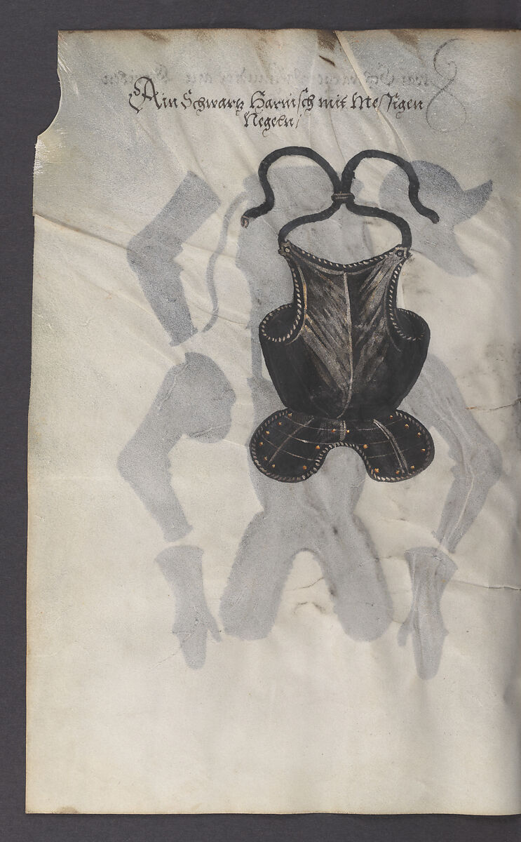 Illustrated Manuscript Inventory of an Armory for Sale by Lottery, Vellum, German