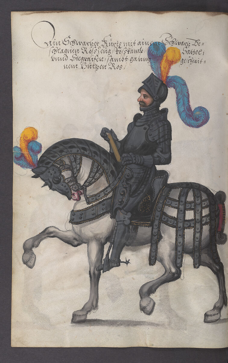 Illustrated Manuscript Inventory of an Armory for Sale by Lottery, Vellum, German