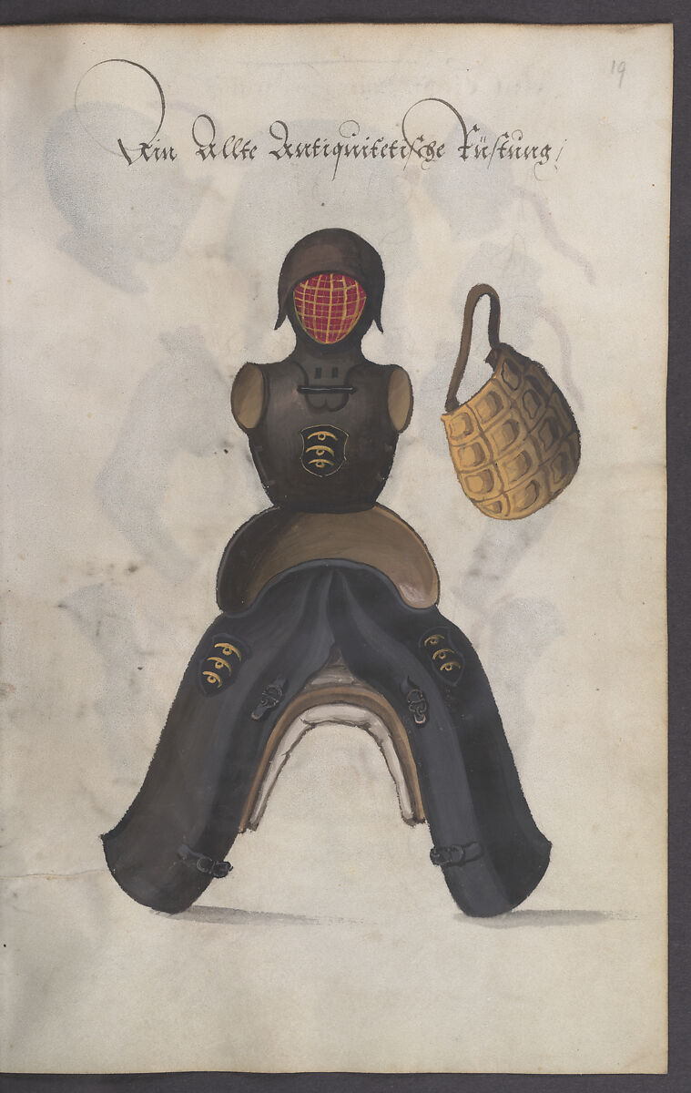 Illustrated Manuscript Inventory of an Armory for Sale by Lottery, Vellum, German