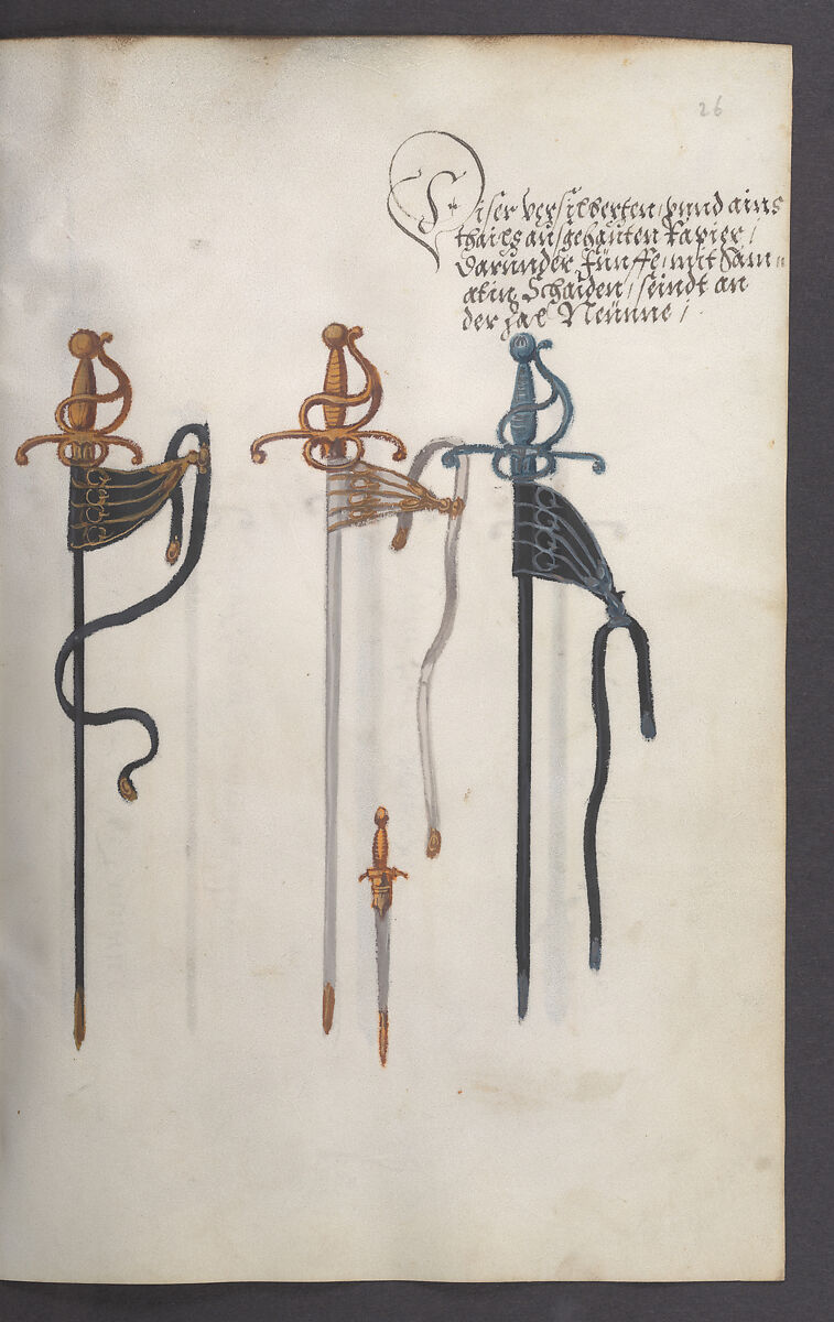 Illustrated Manuscript Inventory of an Armory for Sale by Lottery, Vellum, German