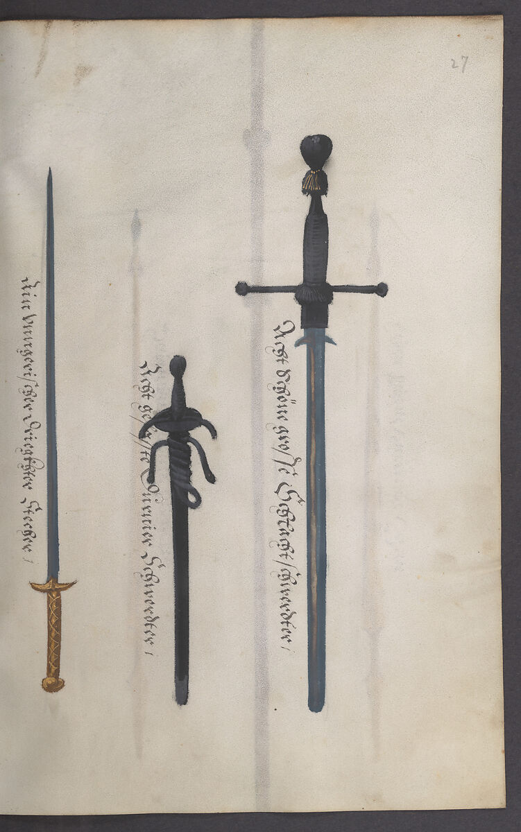 Illustrated Manuscript Inventory of an Armory for Sale by Lottery, Vellum, German