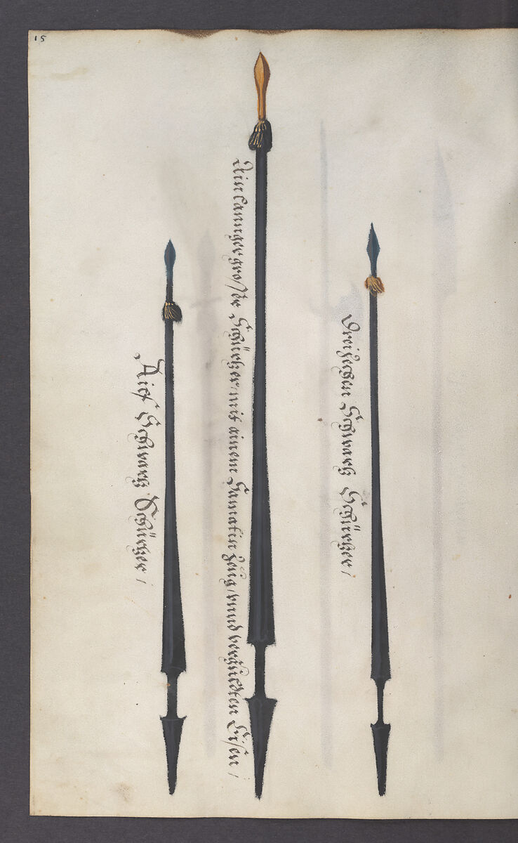 Illustrated Manuscript Inventory of an Armory for Sale by Lottery, Vellum, German