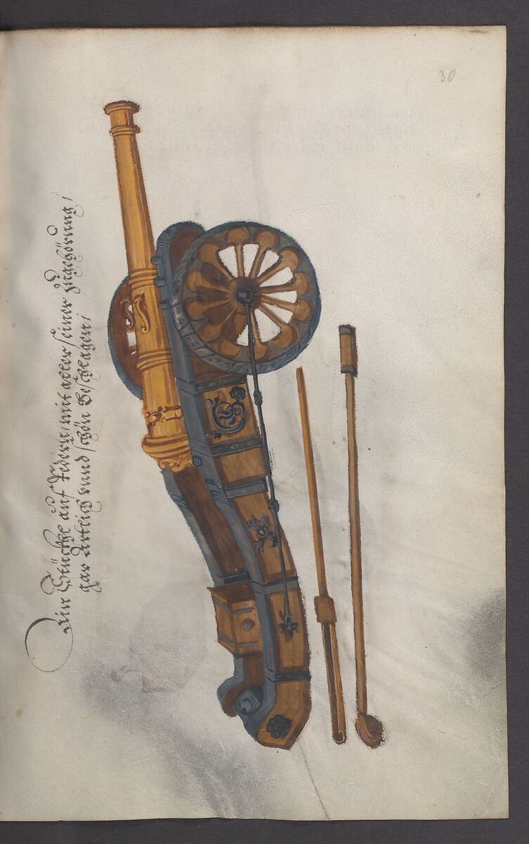 Illustrated Manuscript Inventory of an Armory for Sale by Lottery, Vellum, German