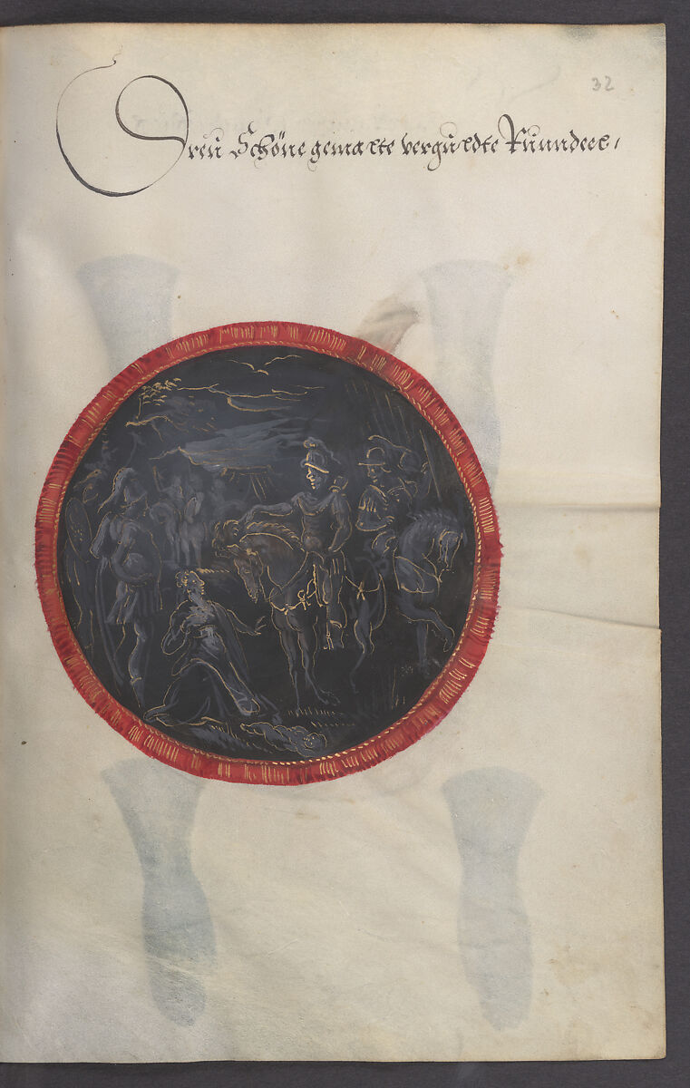 Illustrated Manuscript Inventory of an Armory for Sale by Lottery, Vellum, German