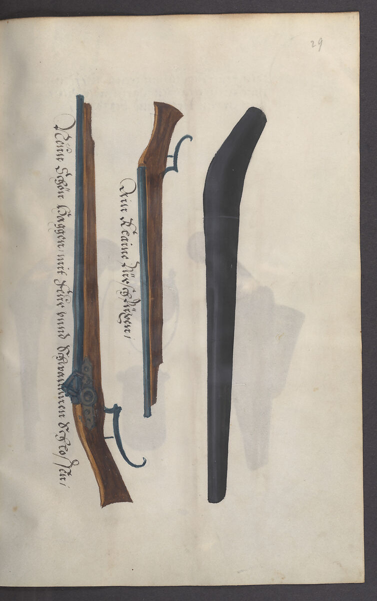 Illustrated Manuscript Inventory of an Armory for Sale by Lottery, Vellum, German