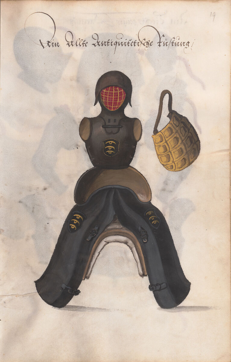 Illustrated Manuscript Inventory of an Armory for Sale by Lottery, Vellum, German