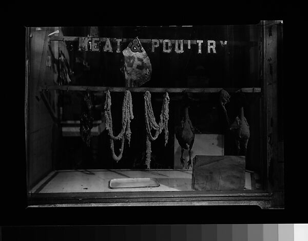 [Poultry Shop Window Display, New York City?], Walker Evans (American, St. Louis, Missouri 1903–1975 New Haven, Connecticut), Film negative 