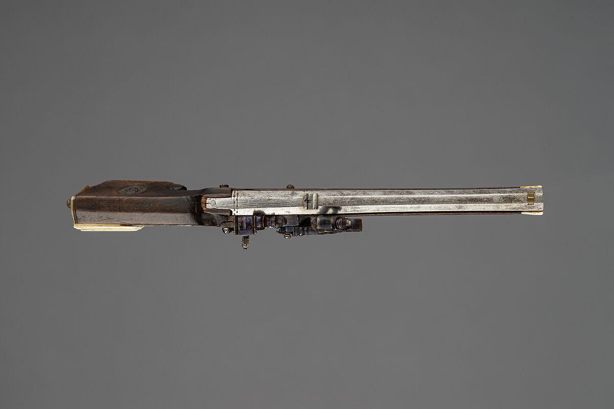 Model of Wheellock Rifle, Steel, wood, ivory, mother-of-pearl, silver, German