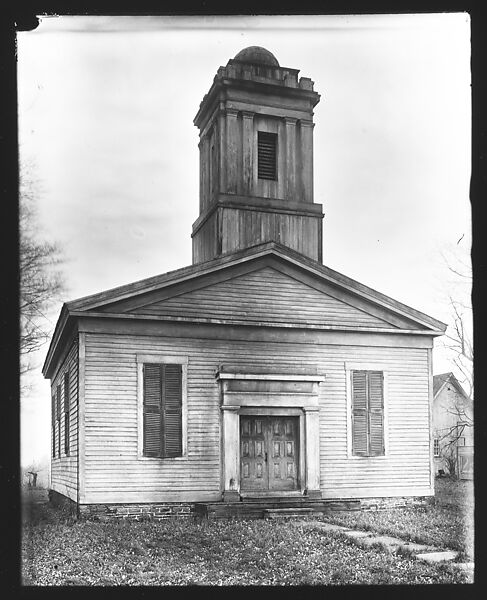 [Greek Revival Church], Walker Evans (American, St. Louis, Missouri 1903–1975 New Haven, Connecticut), Glass negative 