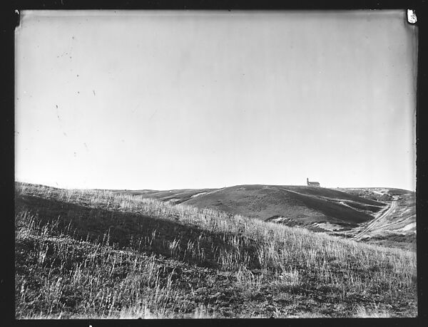 [Field with Church in Distance, Possibly Truro, Massachusetts], Walker Evans (American, St. Louis, Missouri 1903–1975 New Haven, Connecticut), Glass negative 