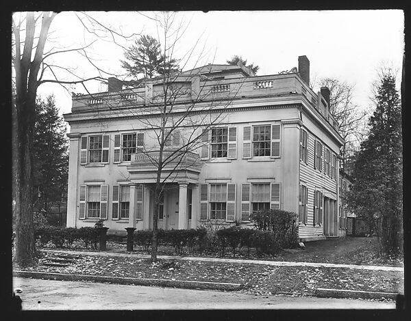 [Greek Revival House, Cooperstown, New York], Walker Evans (American, St. Louis, Missouri 1903–1975 New Haven, Connecticut), Glass negative 