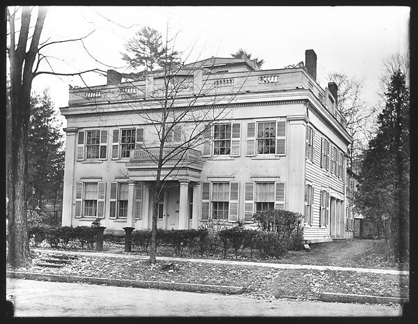 [Greek Revival House, Cooperstown, New York], Walker Evans (American, St. Louis, Missouri 1903–1975 New Haven, Connecticut), Glass negative 