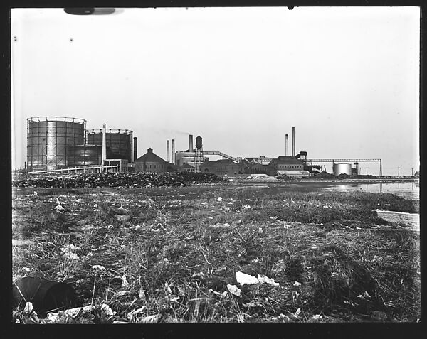 [Oil Refinery and Tanks], Walker Evans (American, St. Louis, Missouri 1903–1975 New Haven, Connecticut), Glass negative 