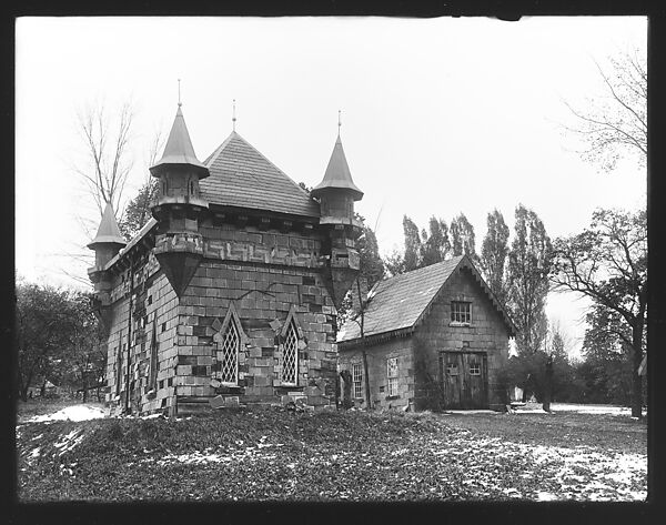 [Gothic Revival Outbuildings, New York], Walker Evans (American, St. Louis, Missouri 1903–1975 New Haven, Connecticut), Glass negative 