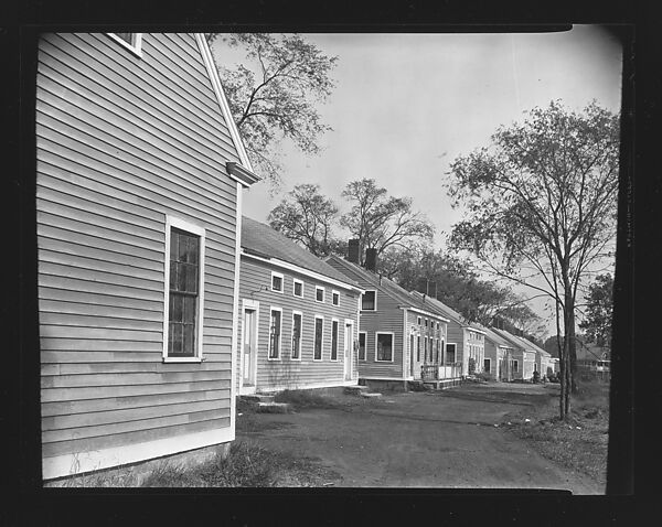 [Row of Frame Houses in Willimantic, Connecticut], Walker Evans (American, St. Louis, Missouri 1903–1975 New Haven, Connecticut), Film negative 