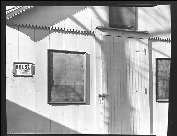 [Cottage with Tree Shadows on Façade at Ossining Camp Woods, New York], Walker Evans (American, St. Louis, Missouri 1903–1975 New Haven, Connecticut), Film negative