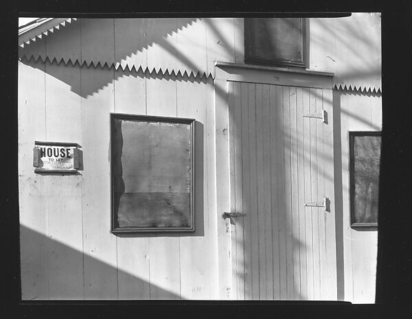 [Clapboard House Façade, Ossining, New York or Charleston, South Carolina], Walker Evans (American, St. Louis, Missouri 1903–1975 New Haven, Connecticut), Film negative 