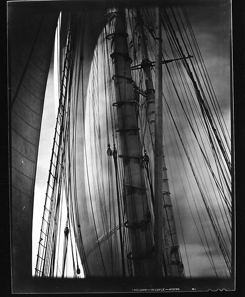 [South Seas: Mast, Sails, and Rigging of Cressida], Walker Evans (American, St. Louis, Missouri 1903–1975 New Haven, Connecticut), Film negative