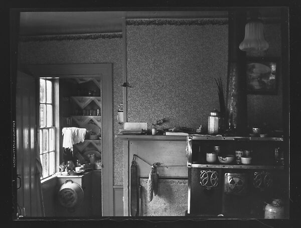 [Kitchen Interior Showing Stove with View Into Pantry], Walker Evans (American, St. Louis, Missouri 1903–1975 New Haven, Connecticut), Film negative 