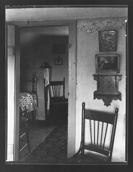 [Bedroom Interior Seen through Doorway, Near Copake, New York], Walker Evans (American, St. Louis, Missouri 1903–1975 New Haven, Connecticut), Film negative 