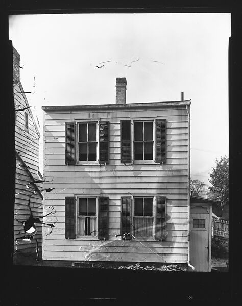 [Clapboard House Façade, Ossining, New York or Charleston, South Carolina], Walker Evans (American, St. Louis, Missouri 1903–1975 New Haven, Connecticut), Film negative 