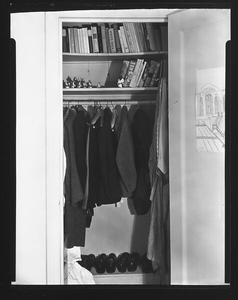 [Closet in Cary Ross's Apartment, New York City], Walker Evans (American, St. Louis, Missouri 1903–1975 New Haven, Connecticut), Film negative 