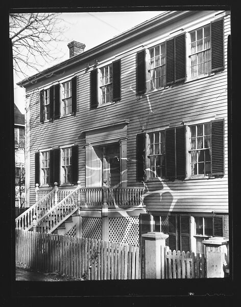 [Clapboard House with Raised, Trellised Entry Porch], Walker Evans (American, St. Louis, Missouri 1903–1975 New Haven, Connecticut), Film negative 