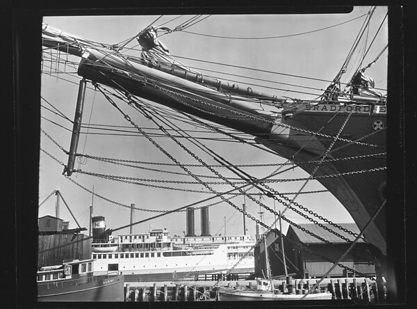 [Ship's Prow and Rigging, New Bedford, Massachusetts], Walker Evans (American, St. Louis, Missouri 1903–1975 New Haven, Connecticut), Film negative 