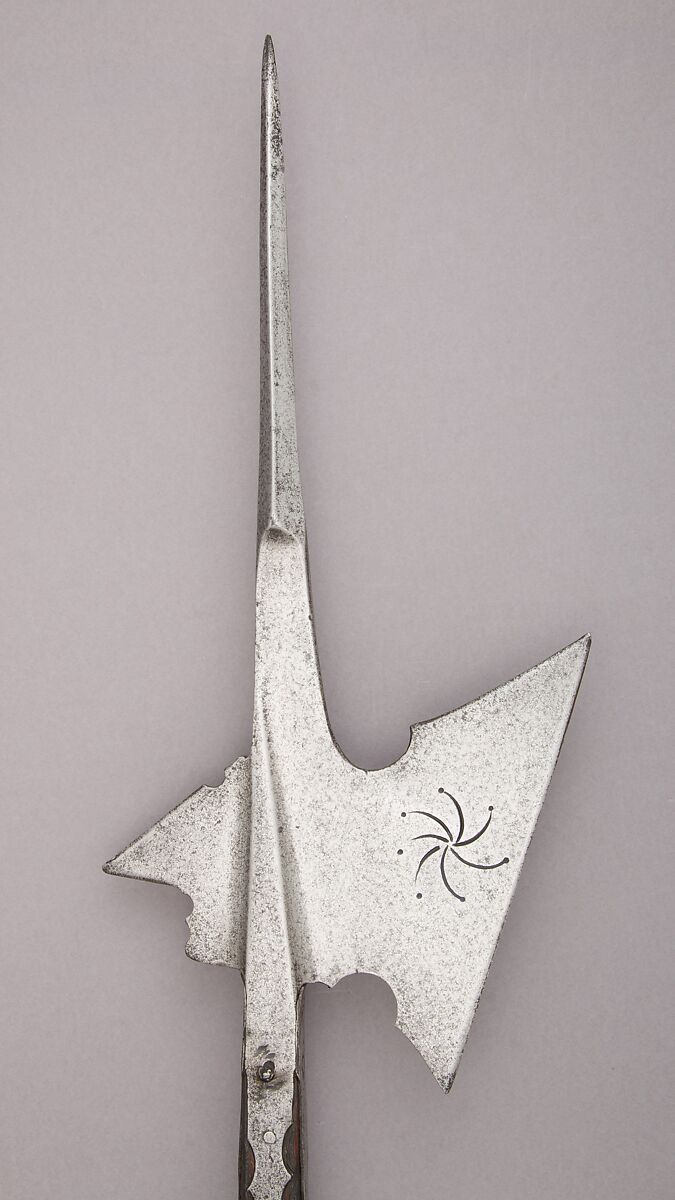 Halberd, Steel, wood (oak), German