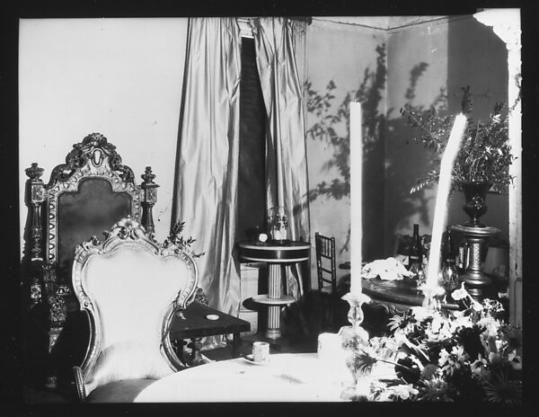 [Table Setting and Chairs in Muriel Draper's Apartment, New York City], Walker Evans (American, St. Louis, Missouri 1903–1975 New Haven, Connecticut), Film negative 